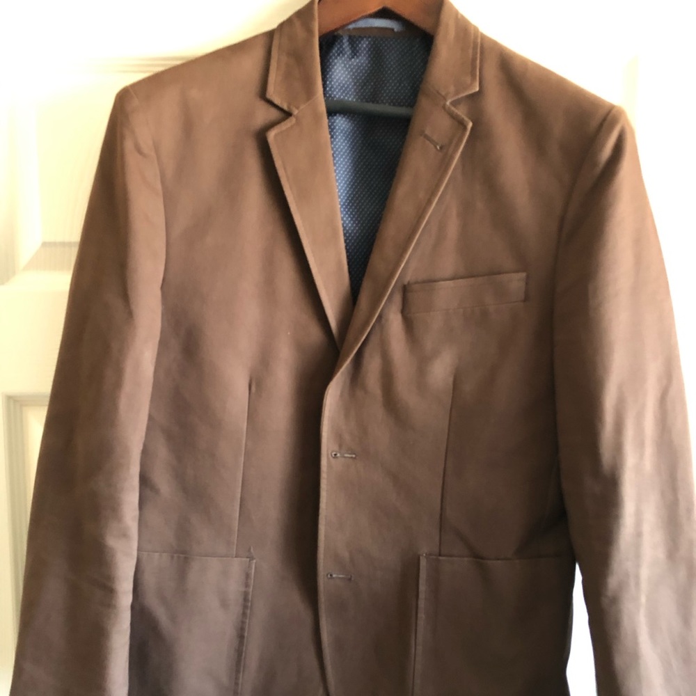Combatant Gentleman Brown Cotton Blazer
